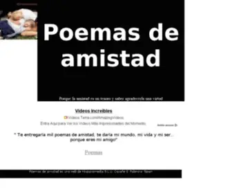 Poemasdeamistad.org(Poemas de amistad) Screenshot