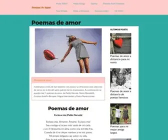 Poemasdeamor.win(Poemas de amor) Screenshot