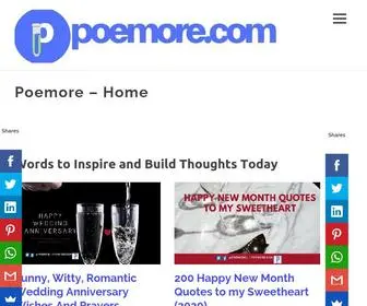 Poemore.com(Messages about the Activities of Daily Living) Screenshot