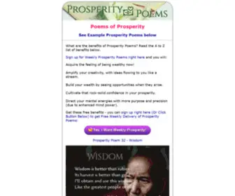 Poemsofprosperity.com(Poems of Prosperity) Screenshot