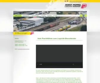 Poeppel-Sped.de(Horst Pöppel Spedition GmbH & Co) Screenshot