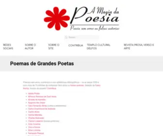 Poesiaspoemaseversos.com.br(Poemas de Grandes Poetas) Screenshot