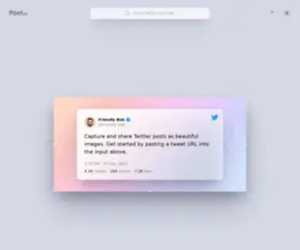 Poet.so(Create Beautiful Images of Twitter Posts) Screenshot