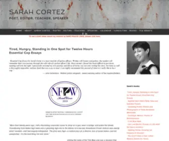 Poetacortez.com(Sarah Cortez) Screenshot