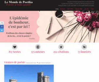 Poetika17.com(Poèmes) Screenshot