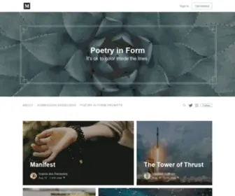 Poetry-IN-Form.com(Poetry IN Form) Screenshot