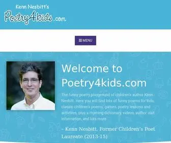 Poetry4Kids.com(Funny poems for children) Screenshot