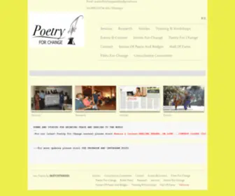 Poetryforchange.co(Poetry for Change) Screenshot