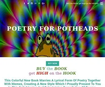 Poetryforpotheads.com(The official landing page for the phenomenally acclaimed poetry book Poetry For Potheads) Screenshot