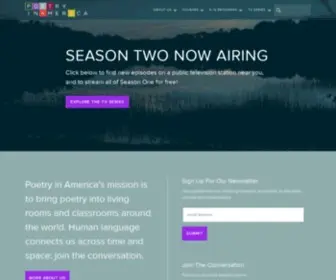 Poetryinamerica.org(Poetry in America) Screenshot