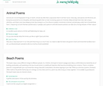 Poetryinnature.com(Poetry In Nature) Screenshot