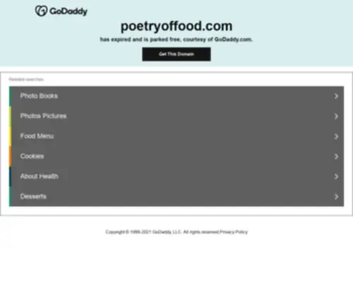 Poetryoffood.com(Poetryoffood) Screenshot