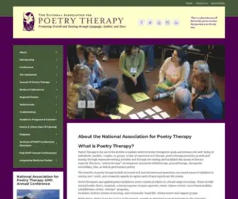 Poetrytherapy.org(National Association for Poetry Therapy) Screenshot