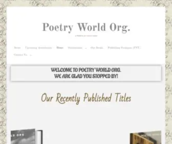 PoetryWorld.org(Poetry World Org) Screenshot