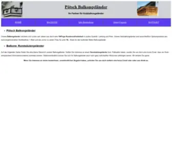 Poetsch-Balkongelaender.de(Balkongeländer) Screenshot