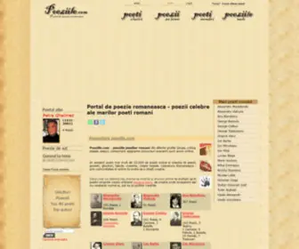 Poeziile.com(Poezii si poeti romani) Screenshot
