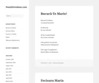 Poeziiortodoxe.com(PoeziiOrtodoxe) Screenshot