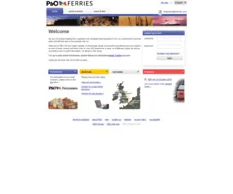Poferriesfreight.com(Motorway to Motorway Freight Shipping) Screenshot