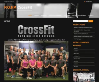 Pofpcrossfit.com(People Optimizing Functional Performance) Screenshot