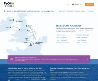 Pofreight.com(Motorway to Motorway Freight Shipping) Screenshot