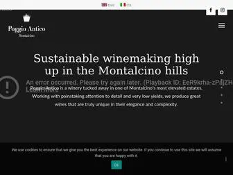 Poggioantico.com(Poggio Antico Vineyard) Screenshot