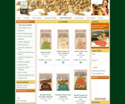 Poggiodelfarro-Shop.com(Vendita online prodotti al farro da agricoltura biologica) Screenshot