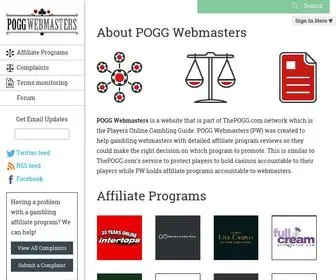 Poggwebmasters.com Screenshot