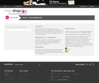 Pogioshop.be(Comparer et Acheter en Promotion à Wavre Belgique) Screenshot