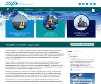 Pogo-Ocean.org(Taking the pulse of the global ocean) Screenshot