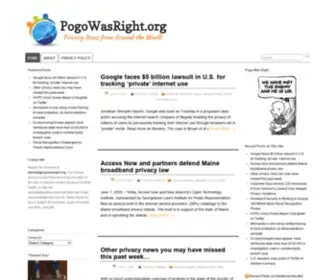 Pogowasright.org(Privacy News & Issues) Screenshot