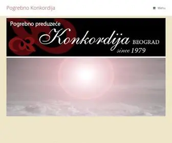 Pogrebnokonkordija.rs(Pogrebne Usluge) Screenshot