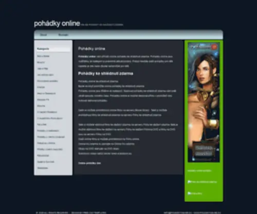 Pohadkyonline.eu(Pohádky) Screenshot