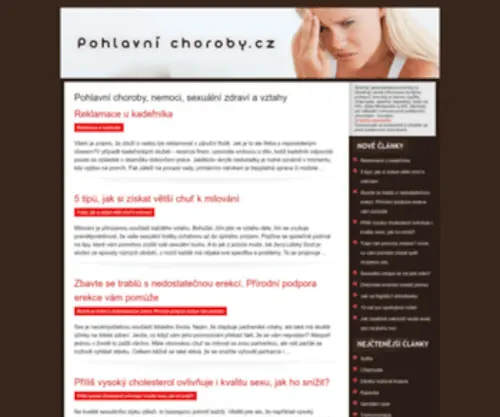 Pohlavni-Choroby.cz(Doména z aukce) Screenshot