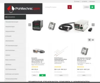 Pohltechnik.com(Temperatursteuerung, Temperaturfühler, SSR & mehr) Screenshot