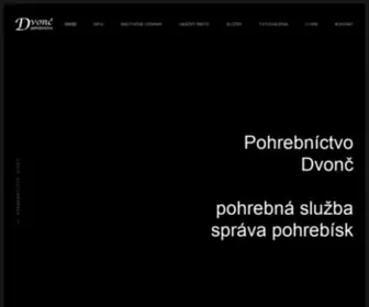 Pohrebnictvodvonc.sk(Partizánske) Screenshot