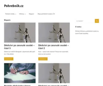 Pohrebnik.cz(✟) Screenshot