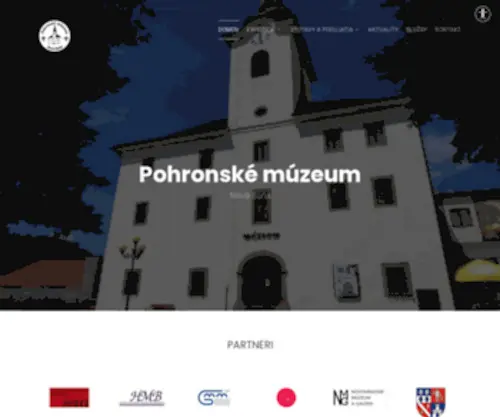 Pohronskemuzeum.sk(Pohronské) Screenshot