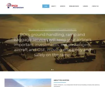 Poiaviation.com(Aviation, Ground Handling, Airlines, Saipan) Screenshot