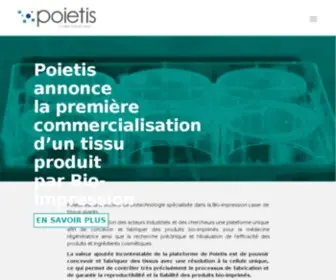 Poietis.com(4D Bioprinting) Screenshot