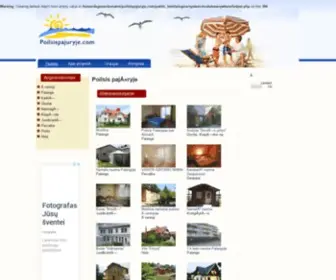 Poilsispajuryje.com(Poilsis Palangoje) Screenshot