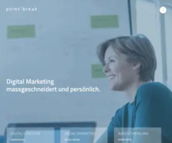 Point-Break.ch(Effektives Digital Marketing besteht aus 3 Bereichen. Wir decken alle ab) Screenshot