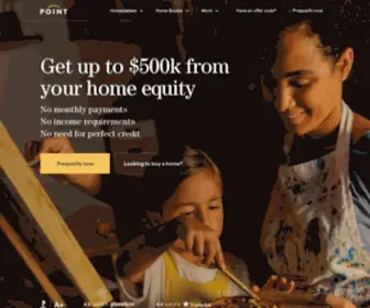 Point.com(Get up to $500k with a Home Equity Investment (HEI)) Screenshot