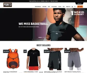 Point3Basketball.com(POINT 3 Basketball) Screenshot