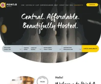 Pointahotels.com(Best Budget Boutique Hotels in the UK) Screenshot