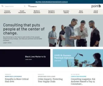 Pointb.com(Consulting that puts people at the center of change) Screenshot