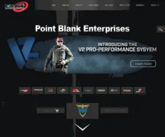 Pointblankenterprises.com(Point Blank Enterprises) Screenshot