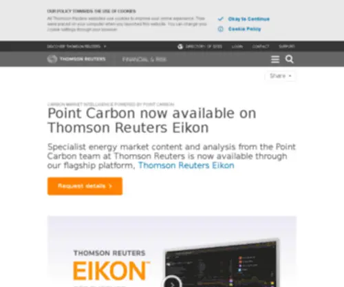 Pointcarbon.com(Point Carbon) Screenshot