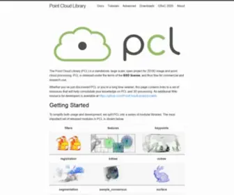 Pointclouds.org(Point Cloud Library) Screenshot