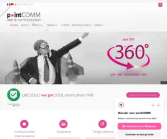 Pointcomm.lu(PointCOMM Webagentur und Werbeagentur Luxemburg Dudelange) Screenshot