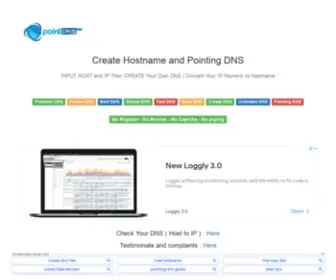 Pointdns.net(Create hostname and Pointing DNS) Screenshot